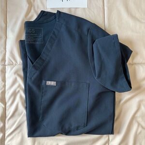 FIGS Dark Harbor Scrub Top